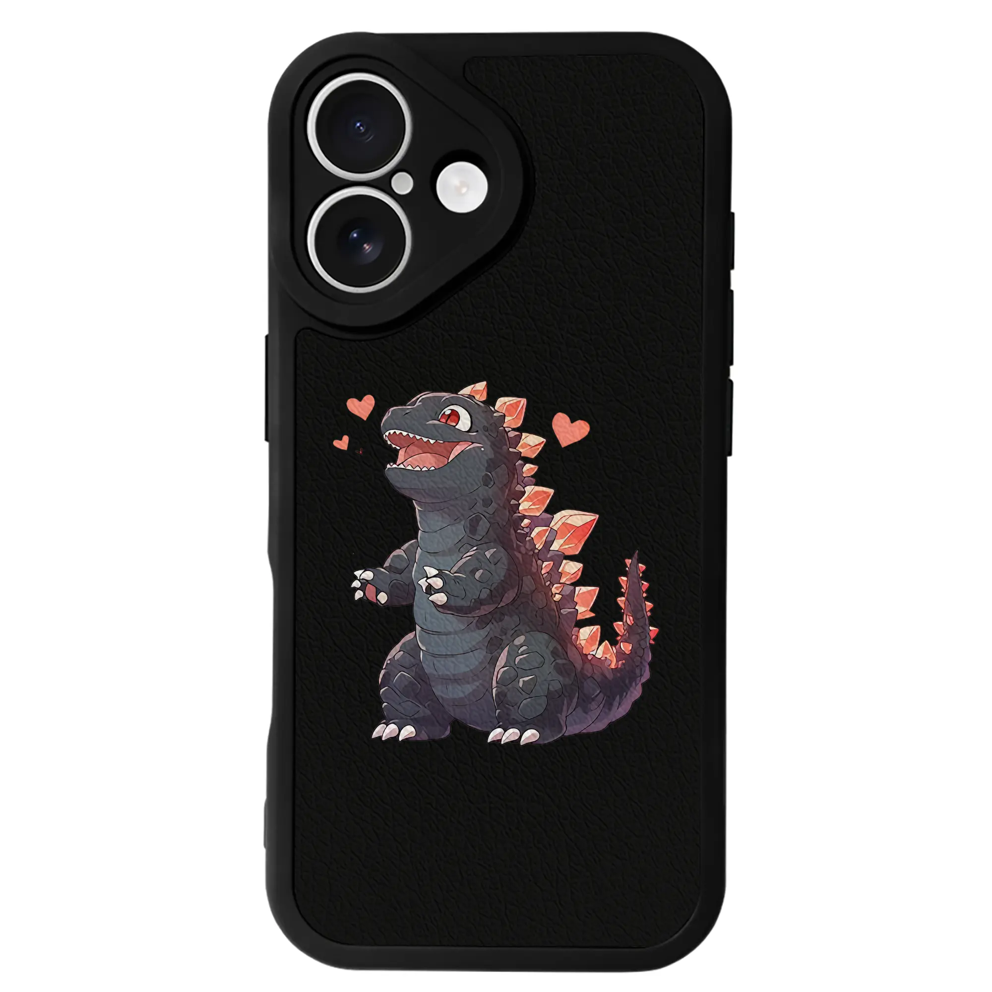 ゴジラ グッズ,ゴジラ - IPhone 16シリーズ対応 ・ シリコンスマホケース ・ レザー調 ・ 高精度フィット ・ 耐衝撃 ・ ワイヤレス充電対応 ・ 精密カット